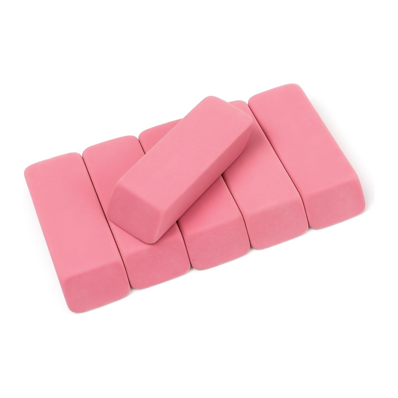 Pink pencil eraser, drawing eraser, art eraser, large size